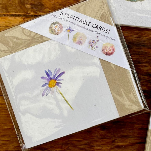 A Card Collection SEEDED FLORAL - 5-Pack