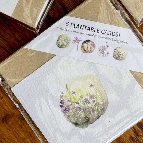 A Card Collection SEEDED FLORAL - 5-Pack