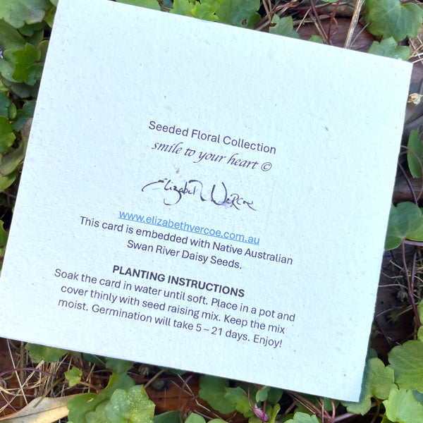 CARD Seeded Floral Collection - Smile To Your Heart