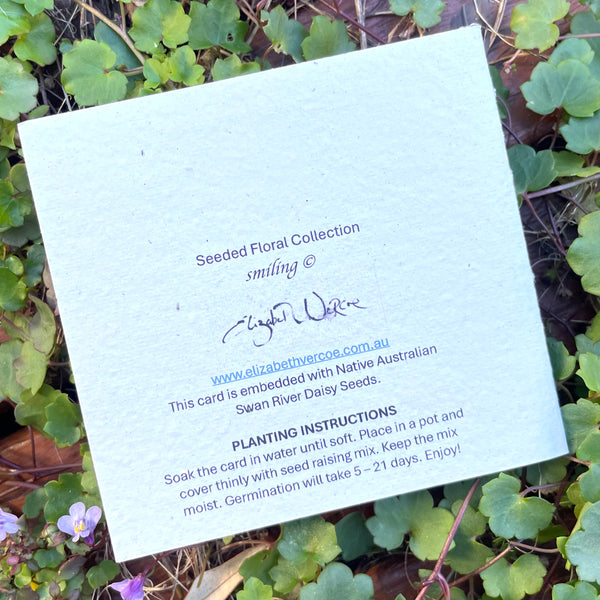 CARD Seeded Floral Collection - Smiling