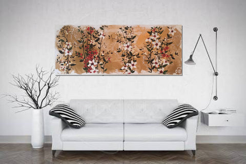Painting (large) - Three Thousand Petals with Happiness Symbol