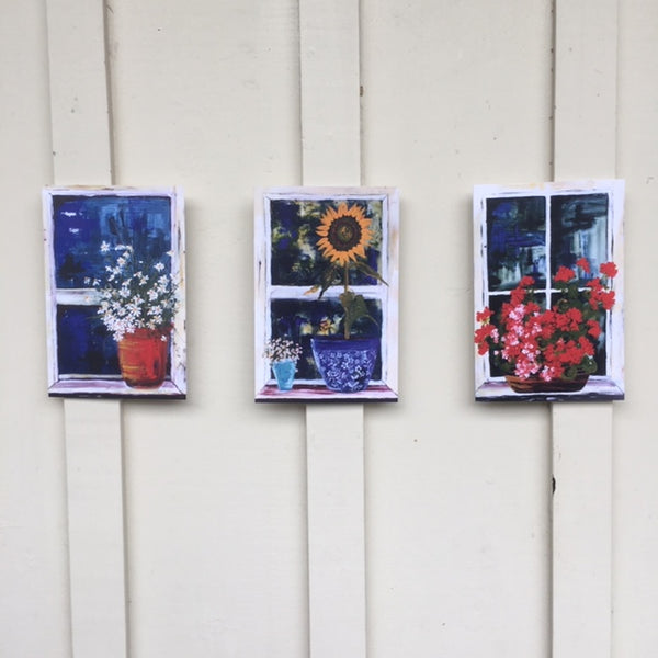 A Card Collection LARGE Window Pots
