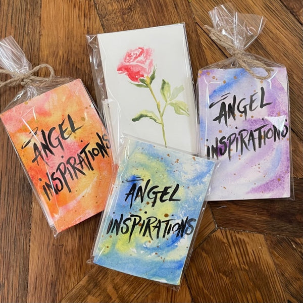 Angel Inspiration Cards - Pink Orange