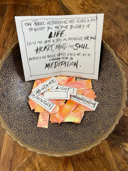 Angel Inspiration Cards - Pink Orange