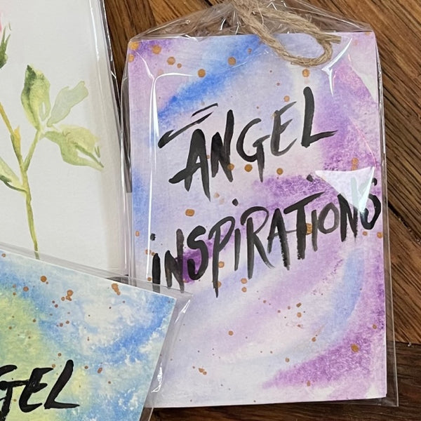 Angel Inspiration Cards - Purple Blue