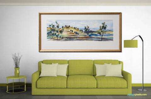 Painting (large) - Sunny morning, Kangaroo Ground