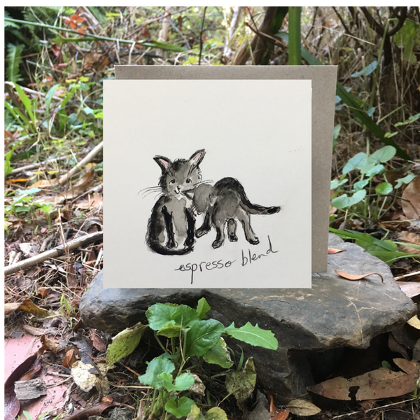 A Card Collection - COFFEE CATS!