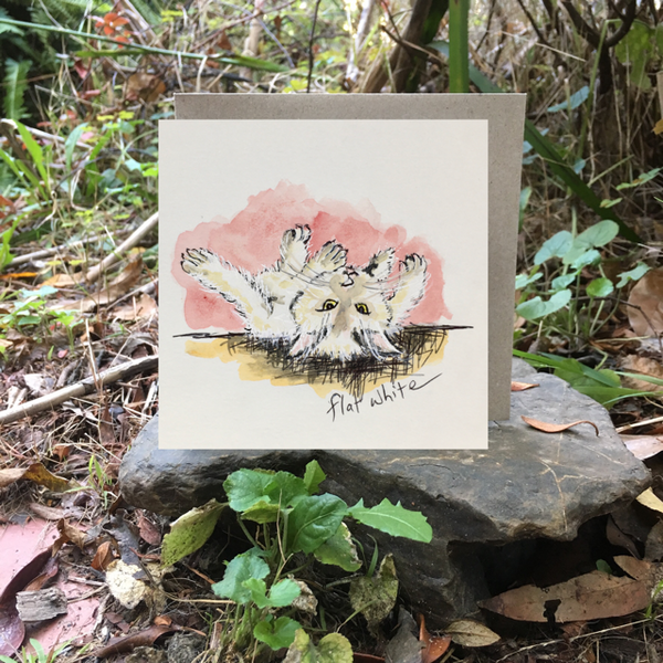A Card Collection - COFFEE CATS!
