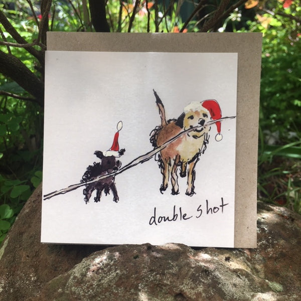 A Card Collection - CHRISTMAS COFFEE DOGS Original Series!!!