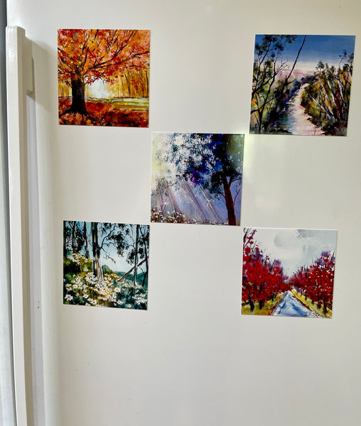 Magnet - Landscape art - Yarra Valley Autumn