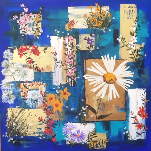 Painting (large) - Big Fat Flower Fragments