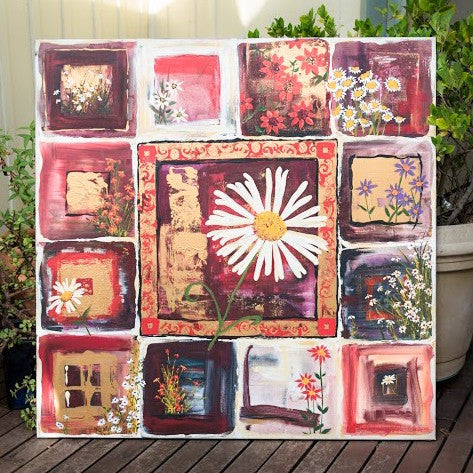 Painting (large) - Big Fat Daisies