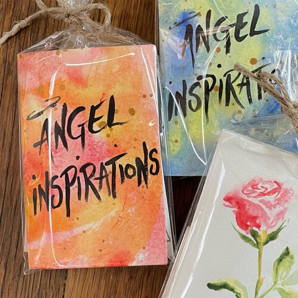 Angel Inspiration Cards - Pink Orange