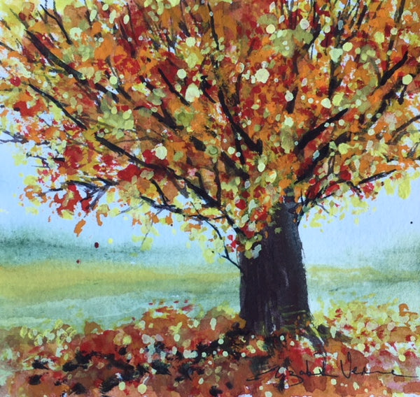 Painting - Autumn oak