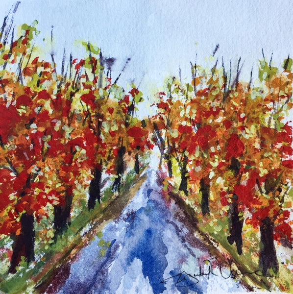 Painting - Autumn road