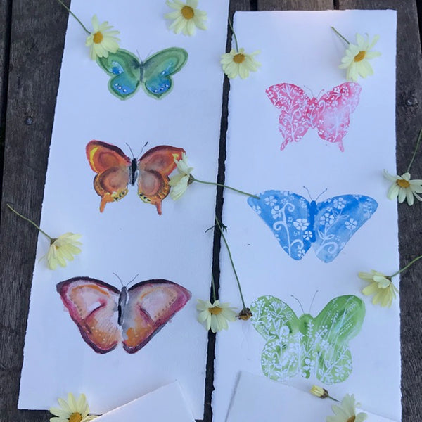 Painting - Butterfly flighty trio