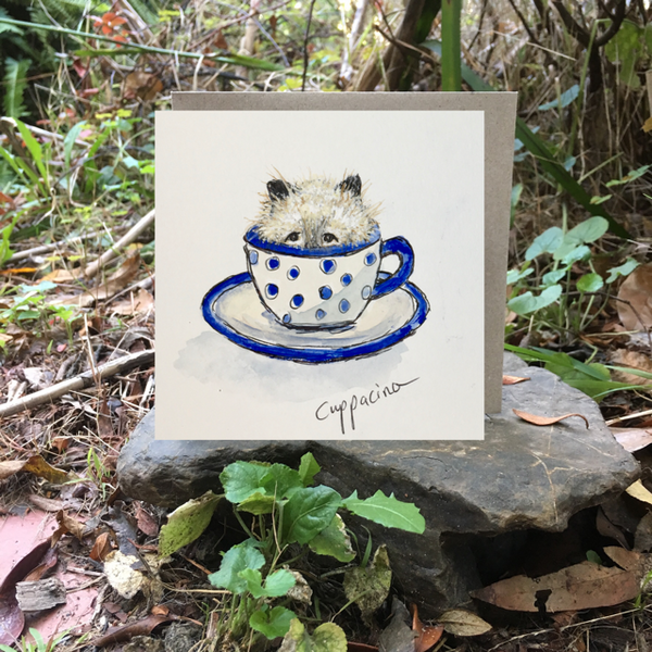 Card (Coffee cats collection) - Cuppacino