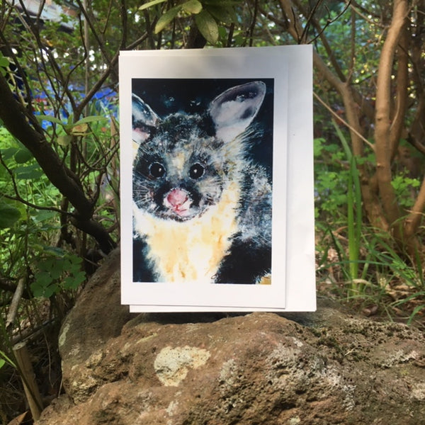 Card (LARGE Tracks collection) - Yellow Bellied Glider