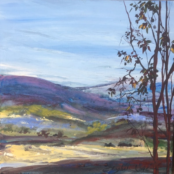 Painting - landscape series, Christmas Hills