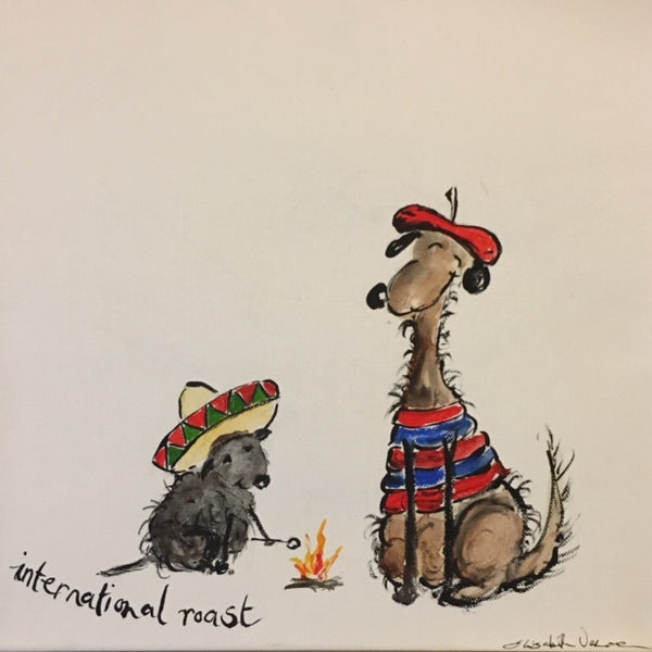 Painting - Coffee Dogs Collection, International Roast