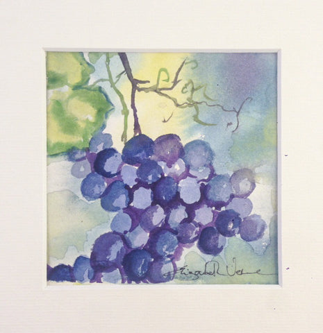Painting - grapes on vine