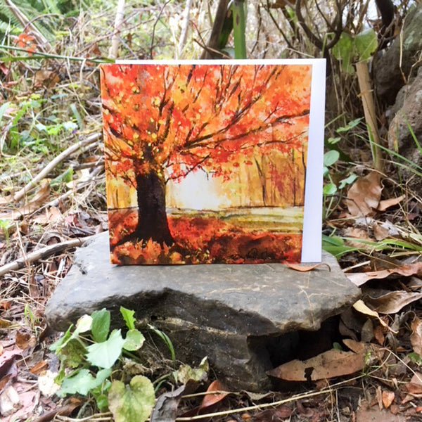 Card (Australian landscape collection) - Dappled Oak
