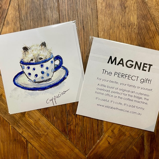 Magnet - Coffee Cats, Cuppacino