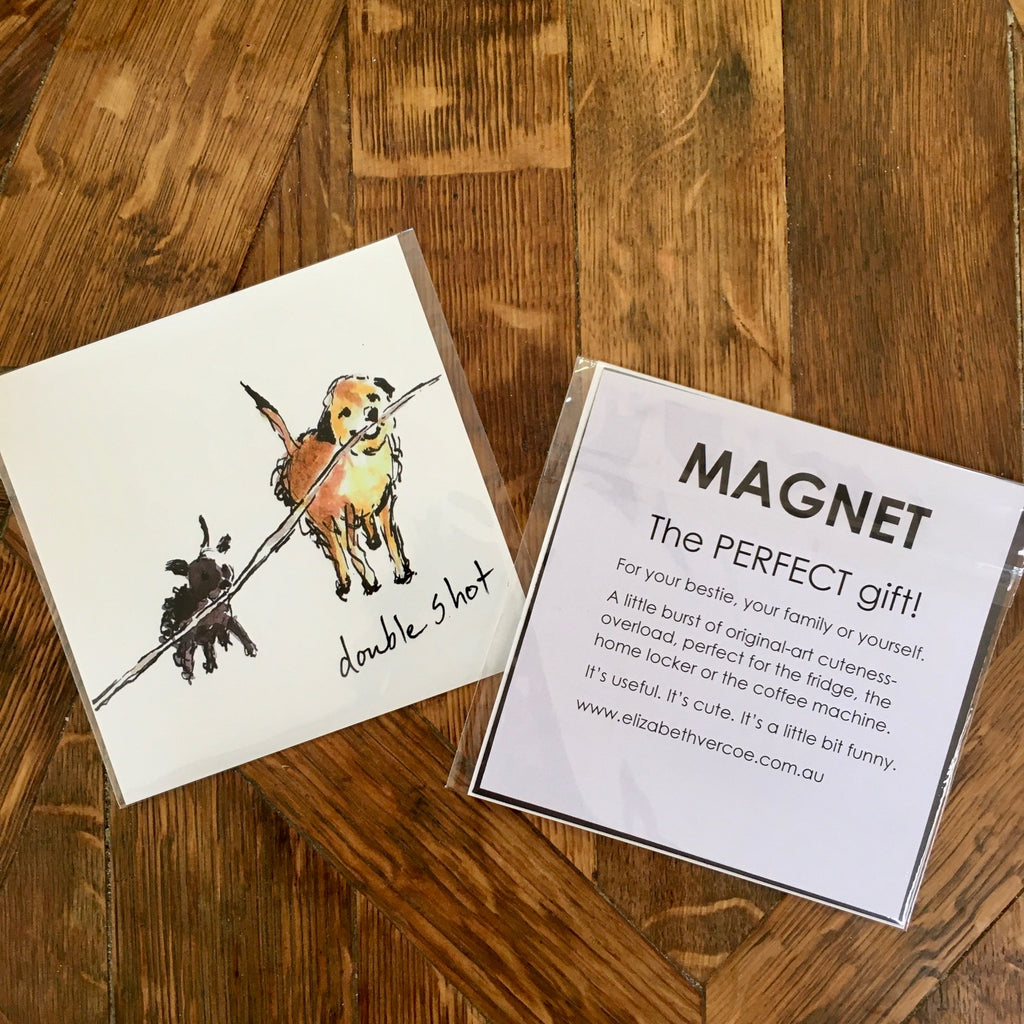 Magnet - Coffee Dogs, Double Shot