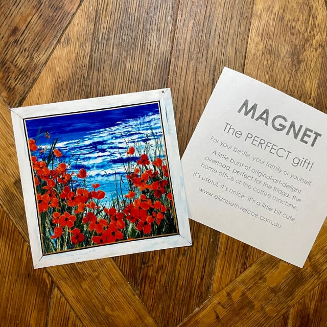Magnet - Flower art - A Gentle Breeze