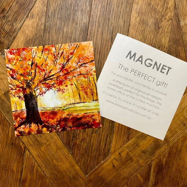 Magnet - Landscape art - Dappled Oak