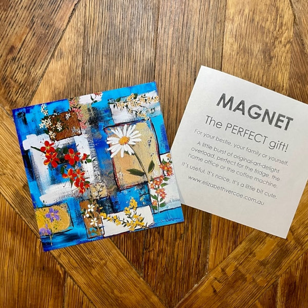 Magnet - Flower art - Fragments