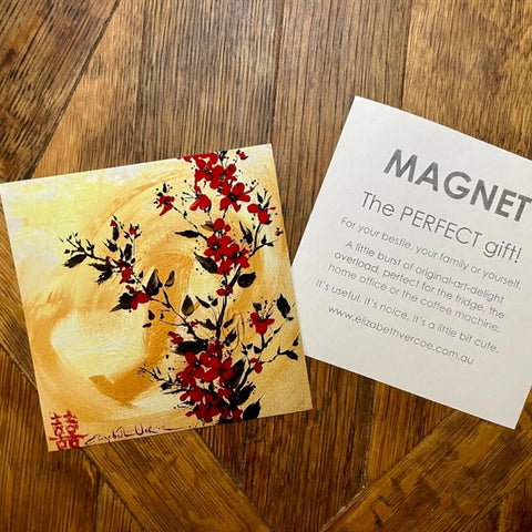 Magnet - Flower art - Happiness Blossom