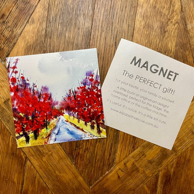 Magnet - Landscape art - Yarra Valley Autumn