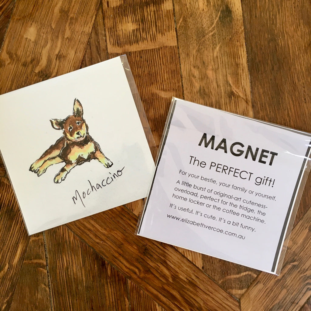 Magnet - Coffee Dogs, Mochaccino