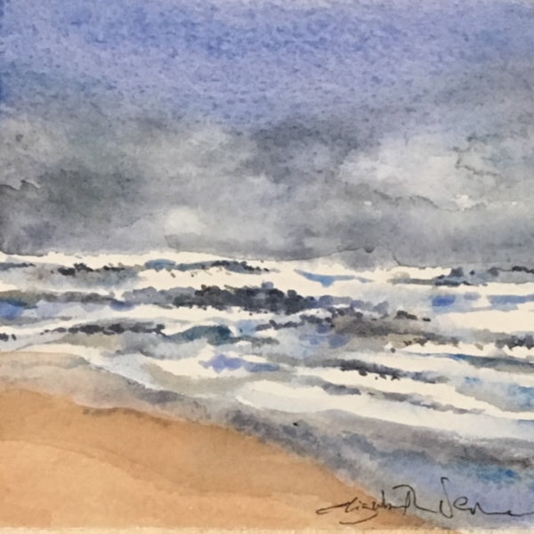 Painting - wee winter seascape