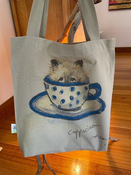 TOTE - Cuppacino. Coffee Cats collection.