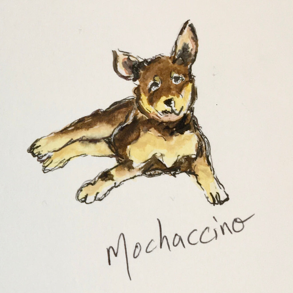 Painting - Coffee Dogs Collection NEW! Mochaccino