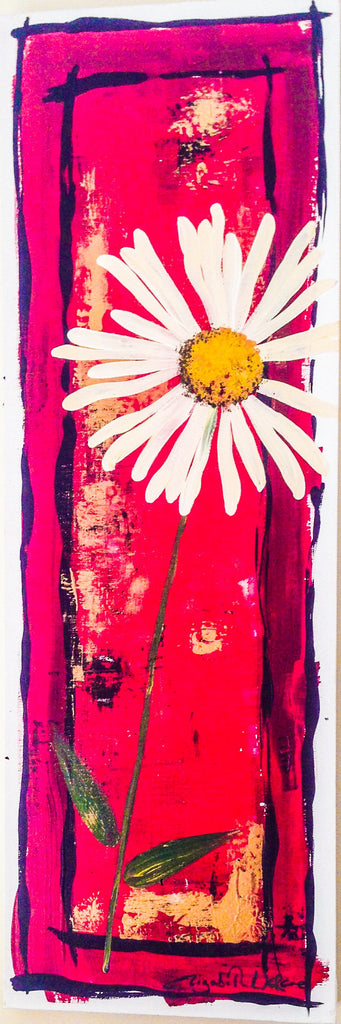 Painting mix & match collection - Big fat crimson daisy
