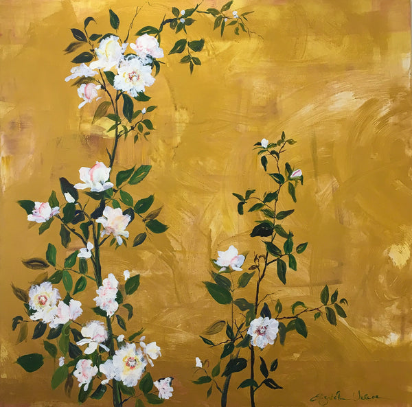Card (Floral collection) - Golden climbing roses