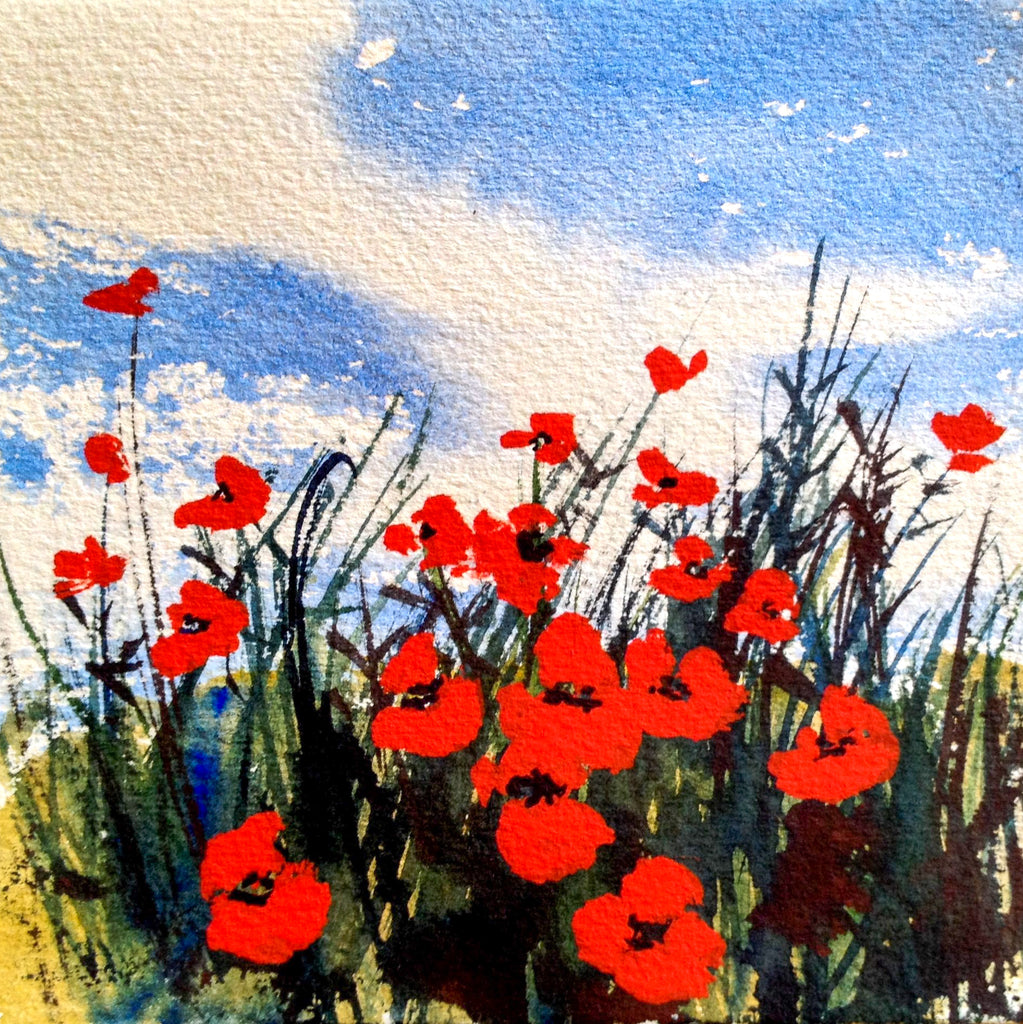 Card (Australian landscape collection) - Poppies