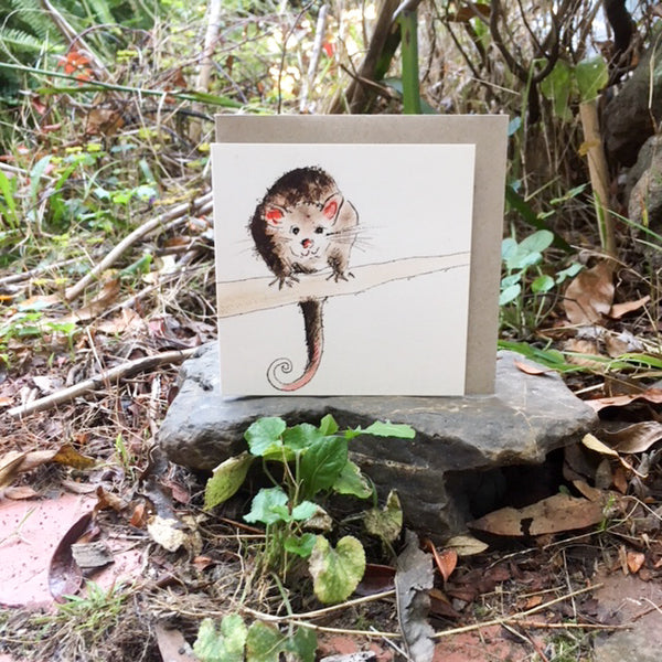 Card (Tracks collection) - possum, let's go halves?