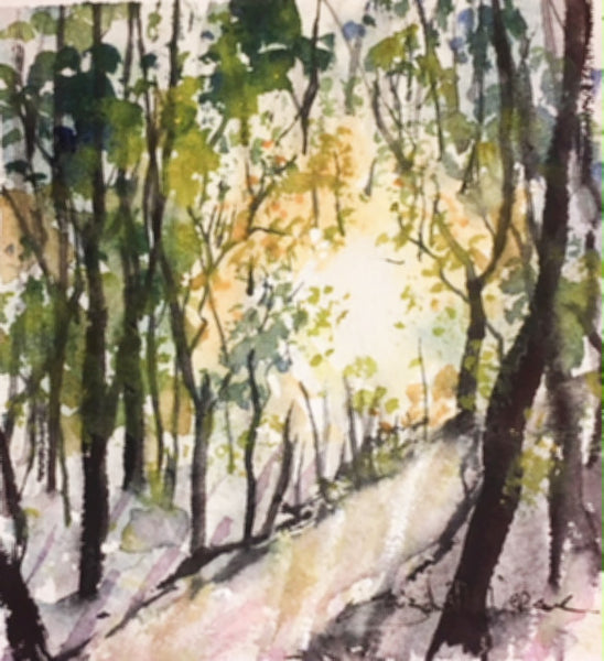Painting - winter path